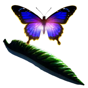 Moonlit Glow Butterfly PNG Ikm98 PNG