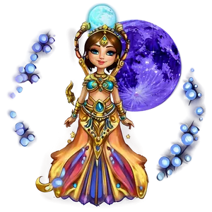 Moonlit Goddess Design PNG 06252024