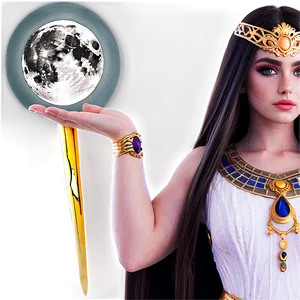 Moonlit Goddess Design Png 06252024 PNG image