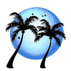 Moonlit Palm Tree Png Ibp PNG image