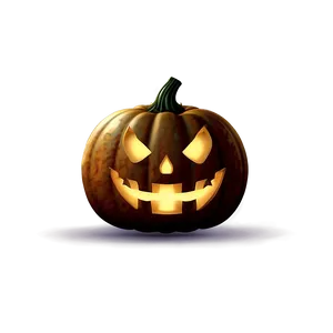 Moonlit Scary Pumpkin Scene PNG Fxa PNG