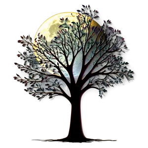 "moonlit Shadow Tree PNG" Ehs