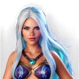 Moonlit Siren Portrait Png Agu68 PNG image