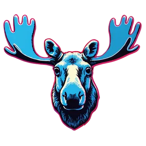 Moose Head Pop Art PNG Ape