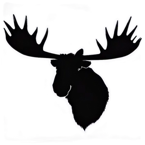 Moose Head Silhouette With Background PNG Pep35 PNG