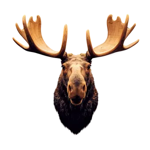 Moose Head With Forest Background PNG Rgs43 PNG