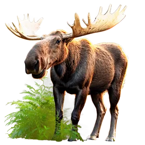 Moose In Golden Hour PNG Ipb12 PNG