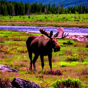 Moose In Rocky Landscape PNG 21 PNG