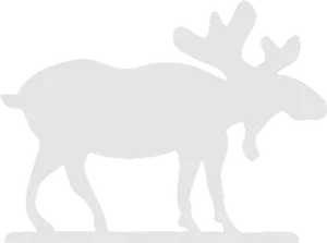 Moose Silhouette Graphic PNG