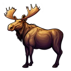 Moose Sketch Art PNG 41 PNG