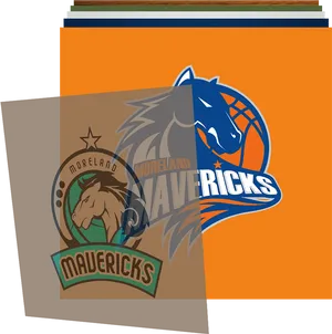 Moreland Mavericks Basketball Logo PNG image