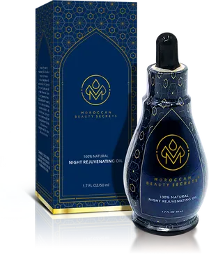 Moroccan Night Rejuvenating Oil Product Packaging