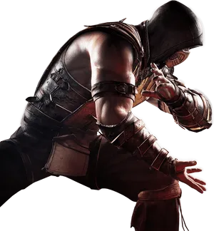 Mortal Kombat Ninja Action Pose PNG image