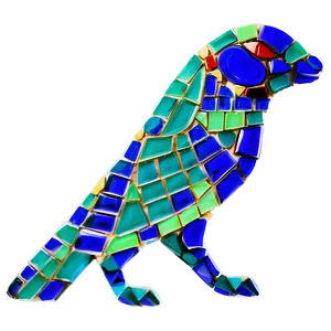 Mosaic Animal Figures Png 4 PNG image