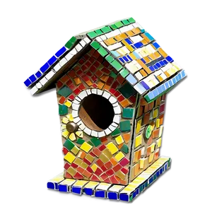 Mosaic Birdhouse Project Png 85 PNG image