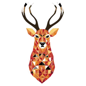 Mosaic Deer Head Pattern Png 52 PNG image