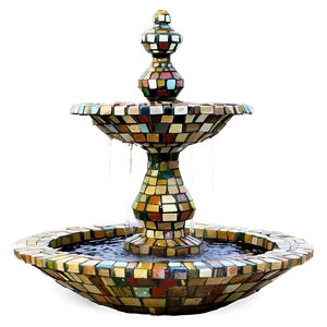 Mosaic Fountain Ideas Png 8 PNG image