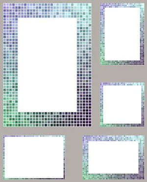 Mosaic Pattern Frames Collection