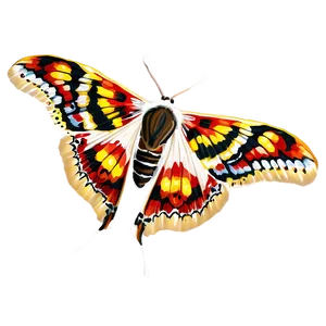 Moth Pattern Background PNG Nba24