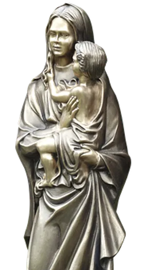 Mother Child Embrace Statue