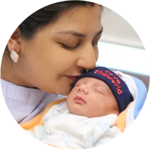 Mother Newborn Bonding Moment PNG image