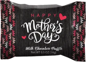 Mothers Day Chocolate Truffle Packaging PNG image