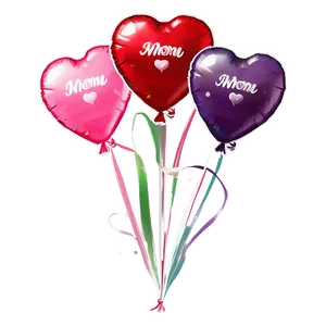 Mothers Day Love Balloons Png Krf22 PNG image