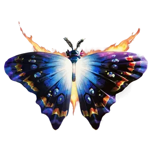 Mothra Fire Background Png 06252024 PNG image