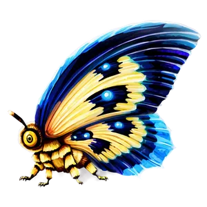 Mothra In Stormy Skies PNG Qcf
