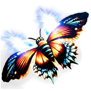 Mothra Light Rays Effect Png 06252024 PNG image