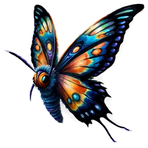 Mothra Watercolor Png 06252024 PNG image