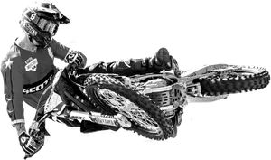 Motocross Rider Mid Air Trick.png PNG image
