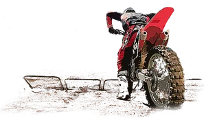 Motocross Rider Preparation PNG image