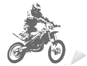 Motocross Rider Silhouette PNG image