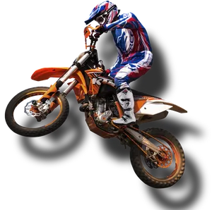 Motocross Riderin Action.png PNG image