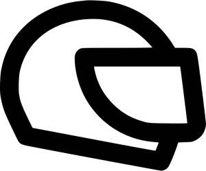 Motorcycle Helmet Side View PNG image