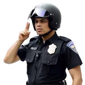 Motorcycle Police Officer PNG 06252024