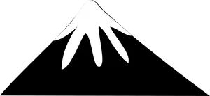 Mount Fuji Iconic Silhouette PNG image