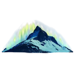 Mountain And Aurora Borealis Png Chf PNG image
