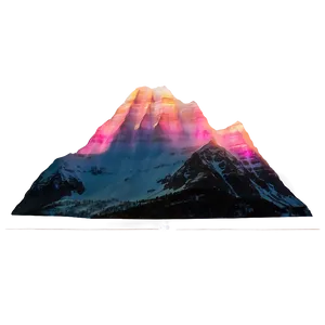 Mountain And Aurora Borealis Png Iws PNG image