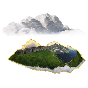 Mountain And Clouds Png 86 PNG image