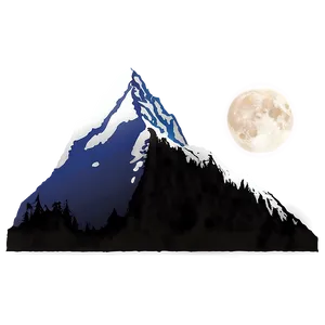 Mountain And Moonlight PNG 84 PNG