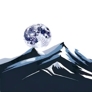Mountain And Moonlight Png Pac87 PNG image