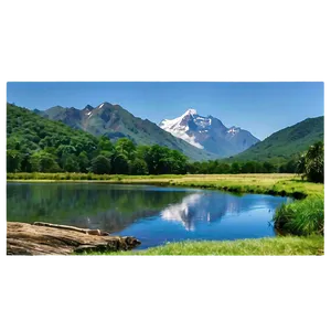 Mountain And River PNG 75
