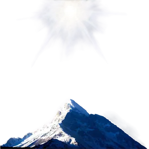 Mountain And Sunrays PNG Qjr PNG