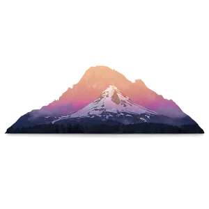 Mountain At Dawn PNG Pbr35