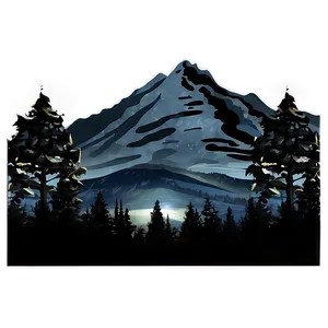 Mountain At Night Png 51 PNG image