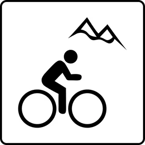 Mountain Biking Icon PNG image