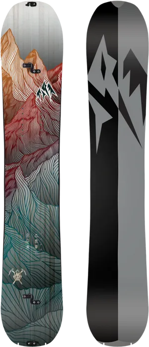 Mountain Contour Snowboard Design