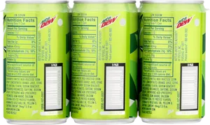 Mountain Dew Can Nutrition Facts PNG